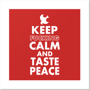 Funny Anti-War Vintage Keep Calm Superhero Peace Meme Posters and Art